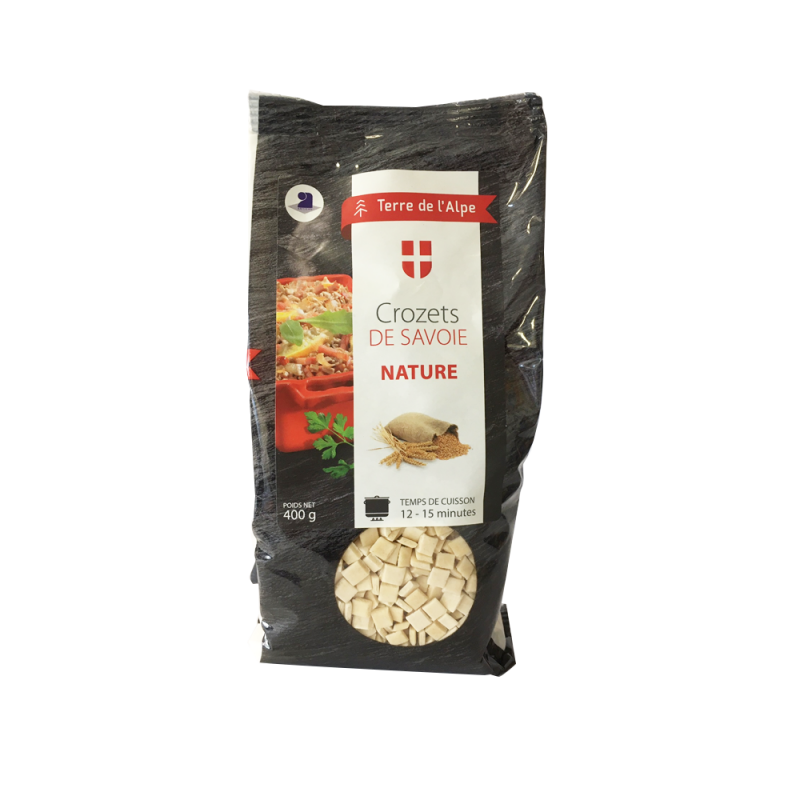 Crozets de Savoie Nature Le paquet de 400g TERRE DE L'ALPE