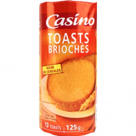 CASINO Toasts briochés 125g