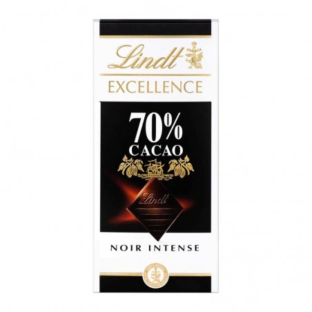 LINDT Excellence - Chocolat noir - 70% cacao 100g