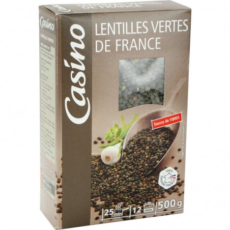 CASINO Lentilles vertes de France 500g