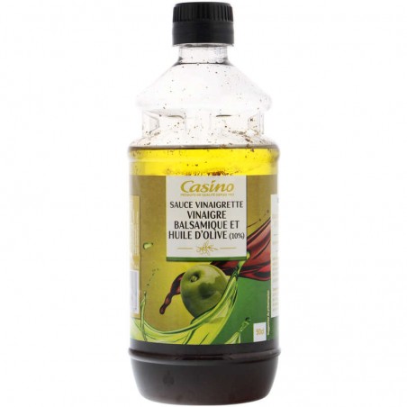 CASINO Sauce vinaigrette – vinaigre balsamique et huile d’olive (10%) 50cl