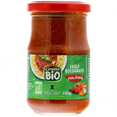 CASINO BIO Sauce bolognaise Bio 200g
