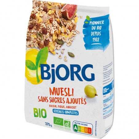 BJORG Muesli sans sucre ajouté Bio 375g