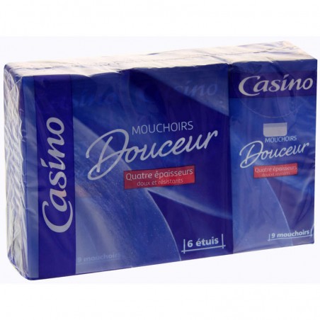 CASINO Mouchoirs en etui standard  - x9mouchoirs 6 étuis